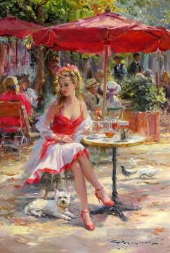 Beautiful Girl KR 034 Impressionist Oil Paintings